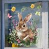 Cartoon Animal Floral Butterfly Window Stickers, PVC Static Cling Glass Decals for Window Storefront Home Decoration