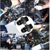 2Pcs 6AN Male to 6AN ORB Male Flare Fitting Adapter with O-Ring, Straight Black Hard Aluminum Hex Anodized Connector, Automotive Accessories Suitable