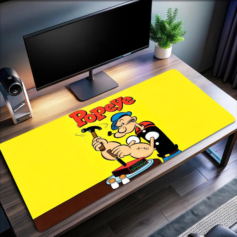 Mouse Pad MousePad Non-slip Lockedge Office Student Gaming Thickened Large P-Popeye Writing Cartoon Pad Cushion