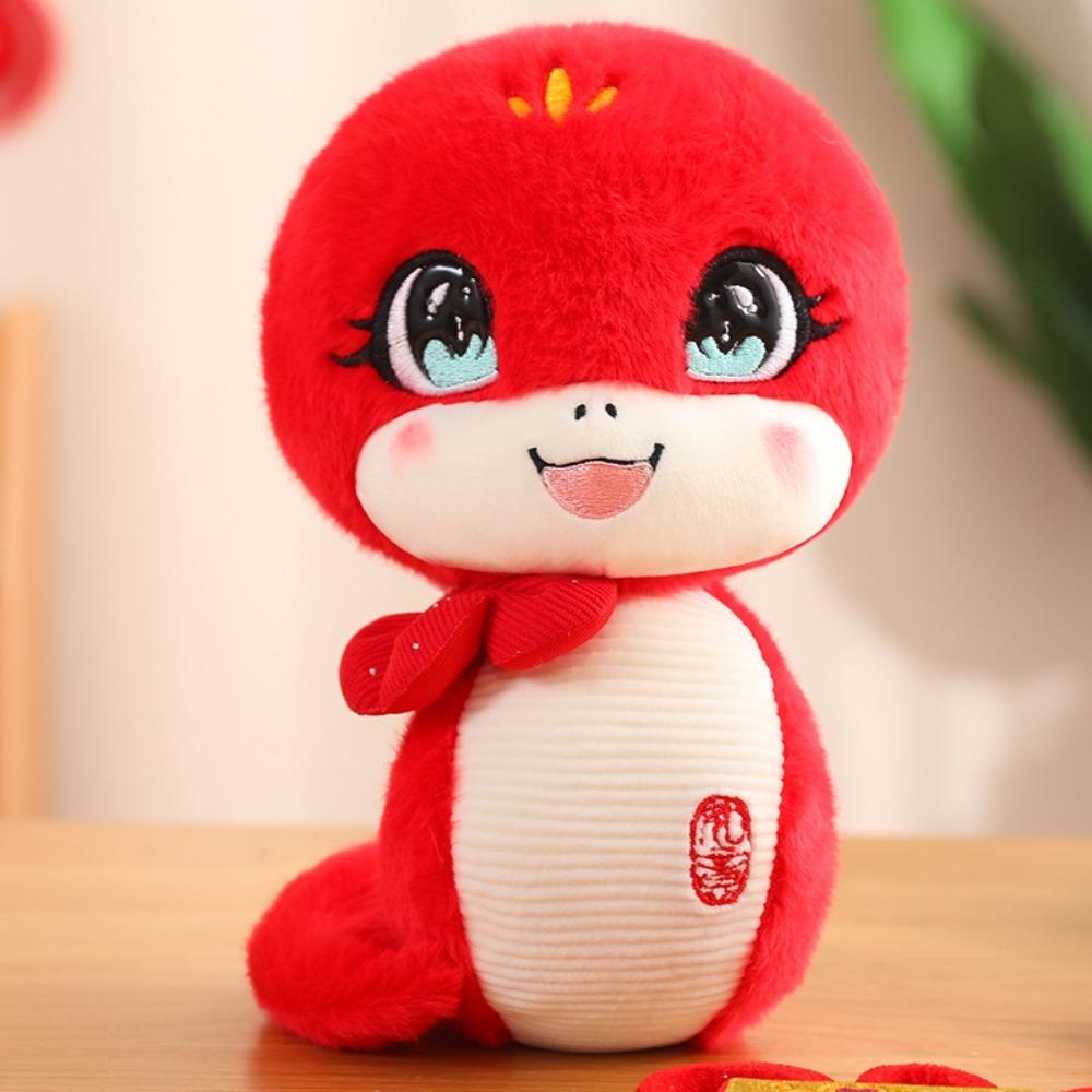 

Игрушка-талисман года змеи-банта с длинным хвостом, кукла-змея на удачу, плюшевые игрушки, подарки на день рождения жёлтый