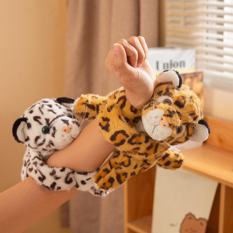 Cute Animal Tiger Leopard Snapping Circle Plush Toy Doll Koala Rabbit Bracelet Doll Children's Doll