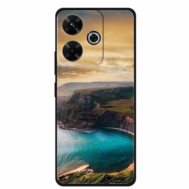 Fashion Cover For Xiaomi Poco M6 Pro Girly Case For Funda Poco M6 Coque Soft Silicone Phone Case Xiaomi Poco M6 Pro Protector