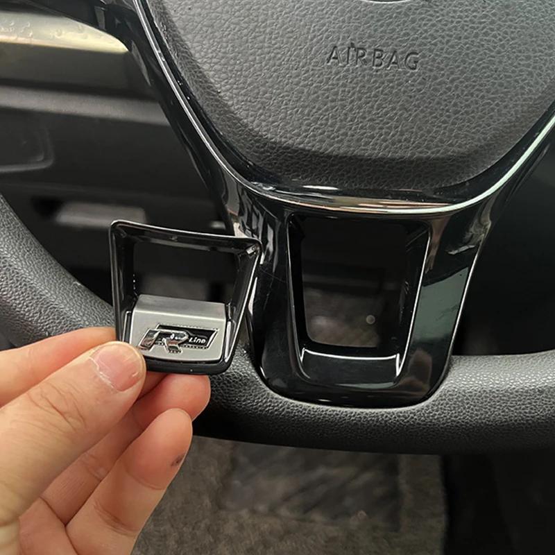 Per VW Volkswagen Jetta MK5 Golf Rline R Logo Adesivo Emblema Volante Auto Accessori Per Volkswagen Polo GTI Golf Passat