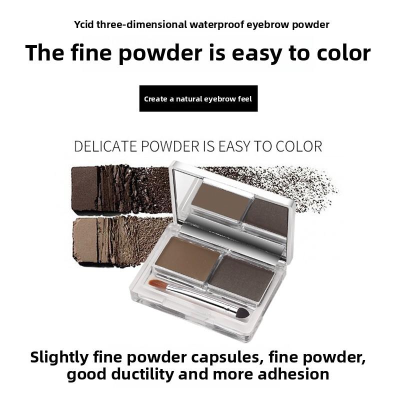 Augenbrauenpuder mit Pinsel Ist Wasserdicht Schweißfest Langanhaltend Verblasst Nicht oder Verschmiert