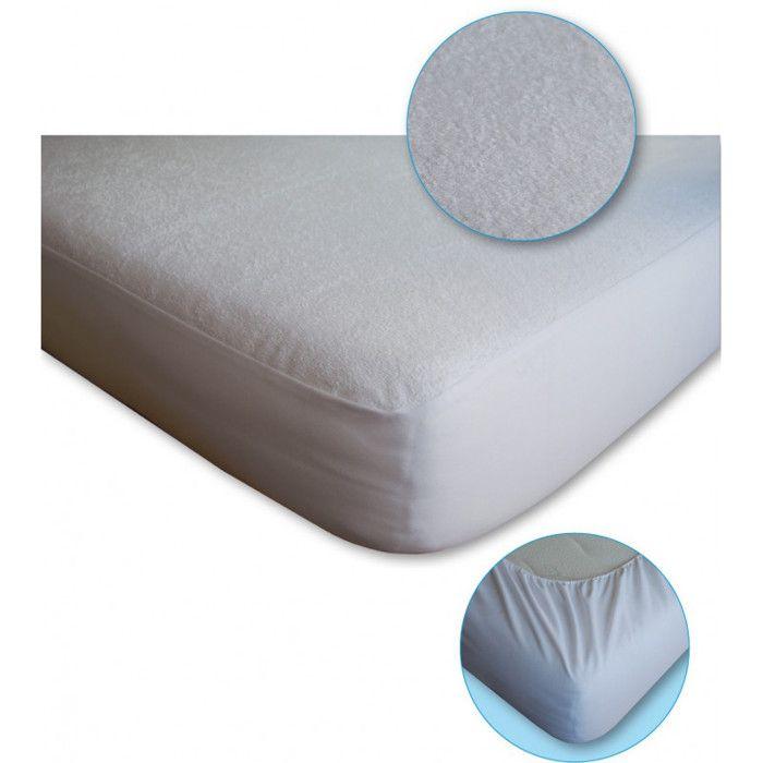 Lot de 2 Protèges matelas imperméable, absorbant et anti-acariens 90 x 190 cm