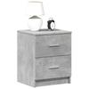 Nightstand with 2 Drawers Concrete Grey 40 X 36 X 50 Cm