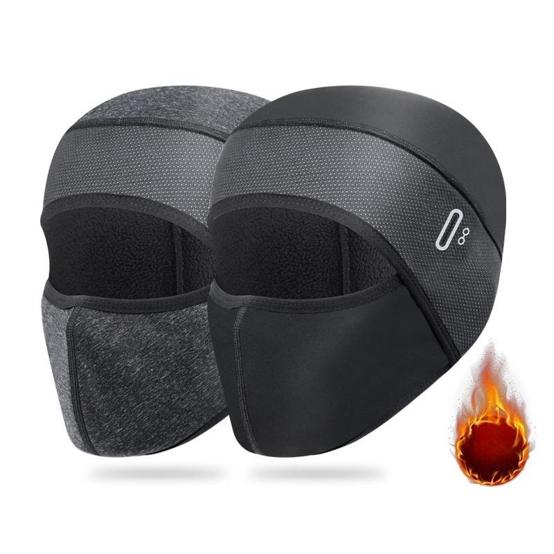 Glugă Elastică de Ciclism Iarnă Termică Rezistentă la Vânt Mască de Schi Motocicletă Balaclavă Acoperire Față Căciulă Skull