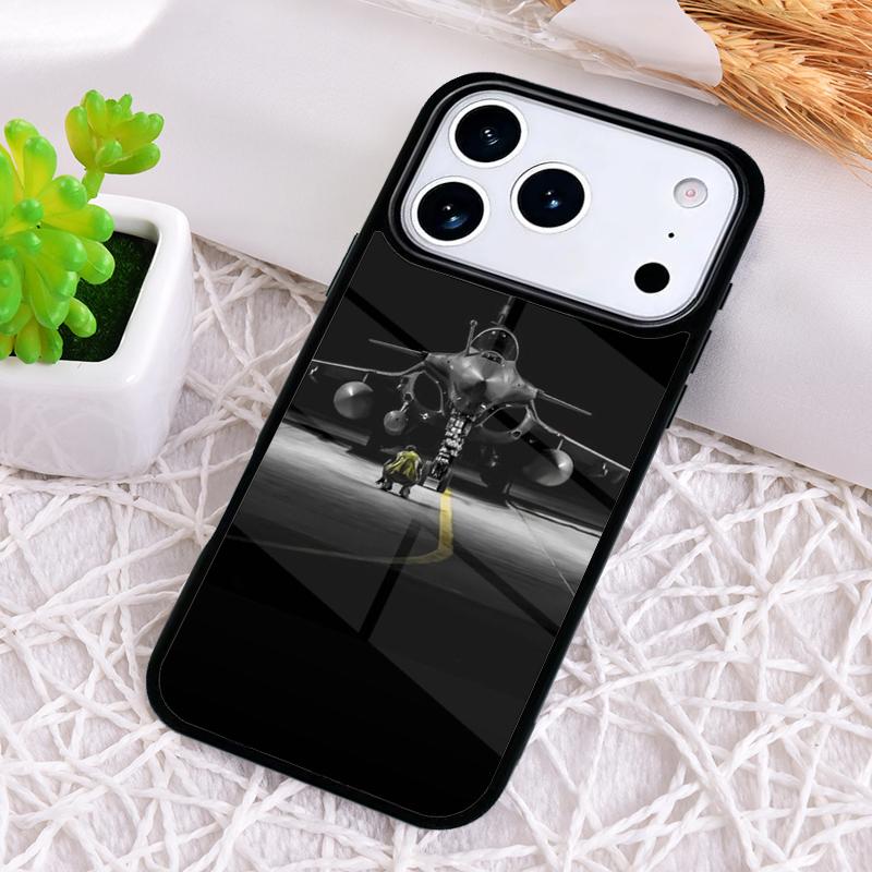 Jet Fighting Aircraft Phone Case for iPhone 17 Air 16 15 11 12 14 13 Pro Max Shockproof Cover