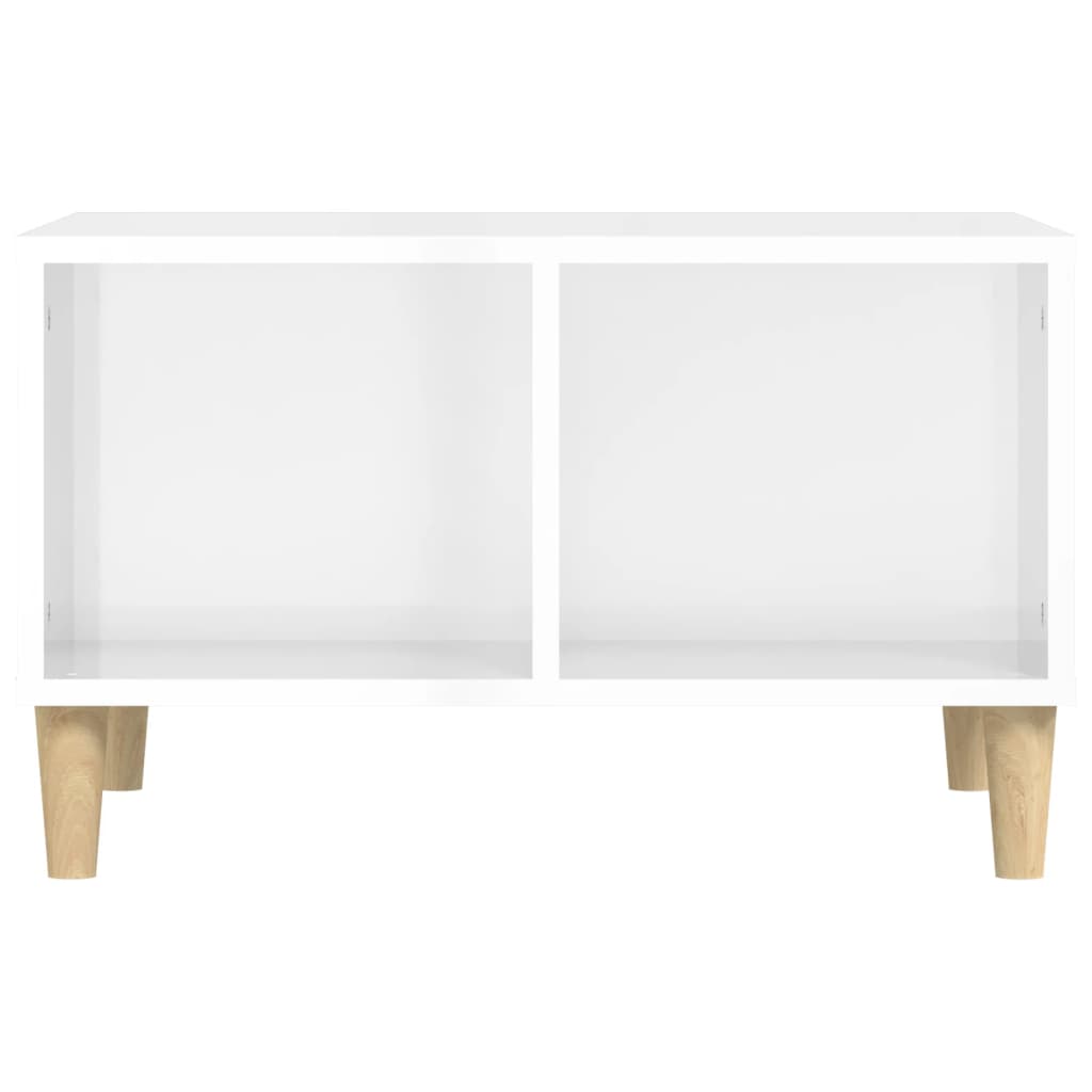 Coffee Table, High Gloss White, 60x50x36.5 Cm