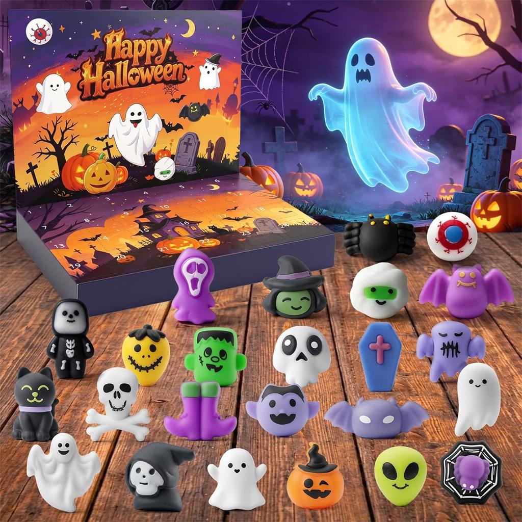 Halloween -Day Countdown with 3D Design - Assorted Surprise Toys for Kids