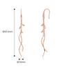 PHNIBIRD Hook Earrings for 18K Swinging 925 Pink Perfect for Birthday Women, Wave, Silver, Hypoallergenic, Gold, Wedding, Stylish, Cute, Long,
