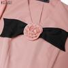 ZANZEA Women Elegant Casual V-Neck Short Sleeve A-Line Dress