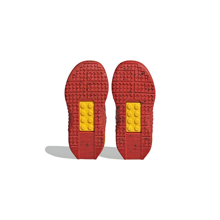 adidas Sport Dna Comfortable And Trendy Low Top Sports Casual Shoes Black Red Yellow Infant And Toddler HQ1309