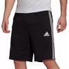 adidas Solid Color Logo Letter Stripe Print Elastic Waist Straight Leg Shorts Men Shorts Black H20839