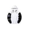 Anta Lifestyle Series Color Block Letter Zipper Hoodie Loose Long Sleeve Jacket Women Jackets Snow-White 162218705-2