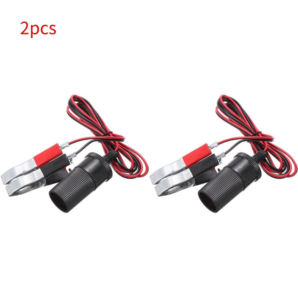 Car High Power Pure Copper Battery with Clip To Cigarette Lighter Female Socket 12V 24V Car Battery Terminal Clamp Clip