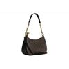 Coach Teri 25 Classic Monogram Zipper Closure Leather And Synthetic Leather Tote Shoulder Crossbody Bag Medium Women Bags Brown Black CA548-IMAA8