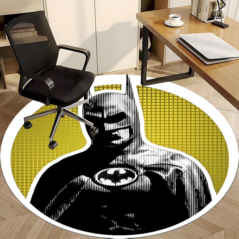 1pc Batman Office Round Area Rug, Under Office Chairs Bedroom Living Room Home Decor, Room Deco, Available in Various Sizes