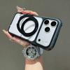 Airbag Drop-Proof Dual-Color Magnetic Stand Case for iPhone 17 Pro Max