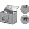 Thermal Insulated Food Delivery Bag Tear Resistant Aluminum Foil Lining Reusable Zipper for Commercial Food Delivery Service