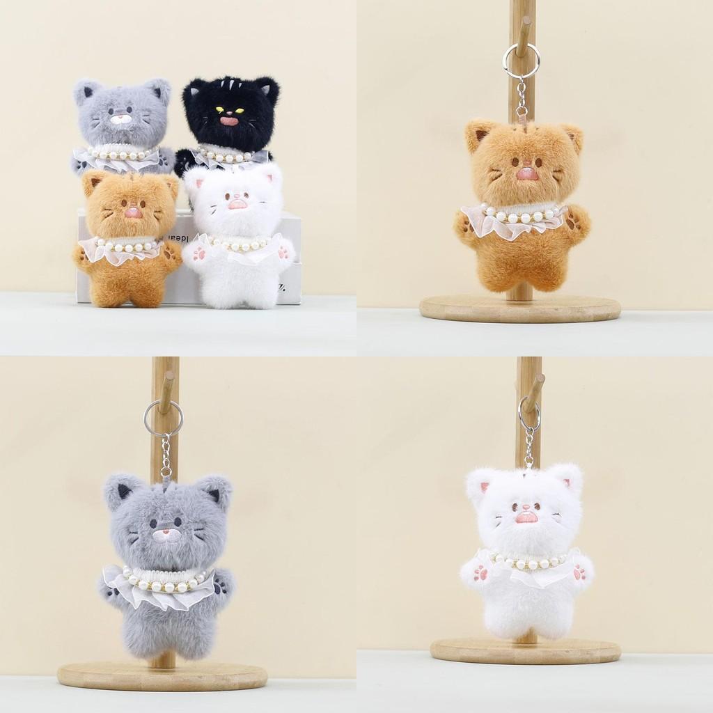 Angry Cat Plush Toy Soft Filled Doll Backpack Pendant Cute Keychain Holiday Gift