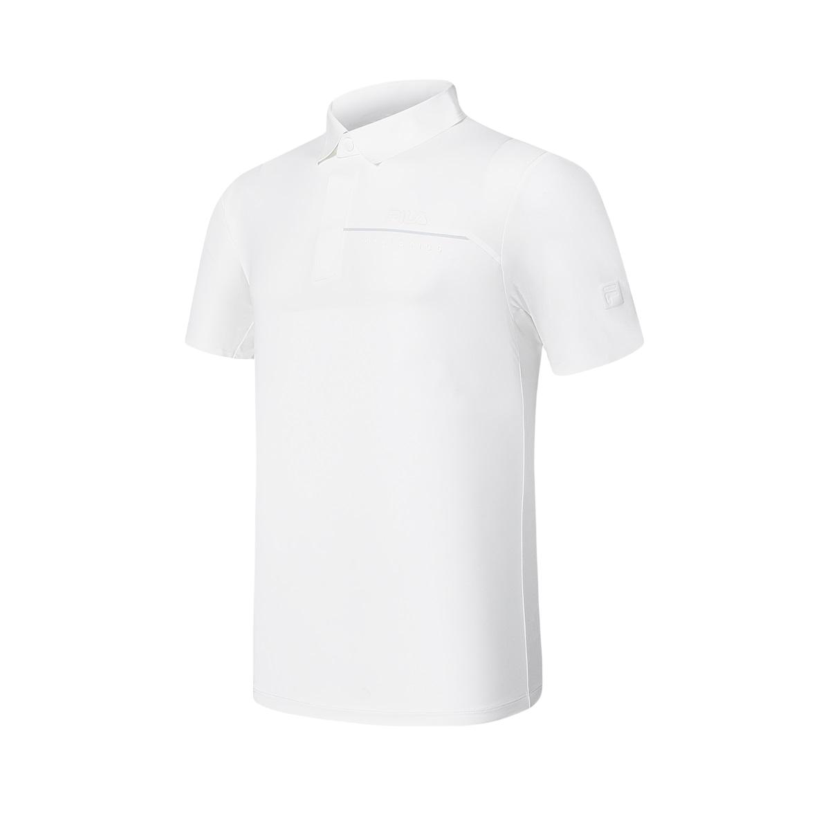 

Fila Fitness Knitted Short Sleeve Polo Shirt Men Polo Shirts Starlight-White A11M421113FWT L