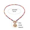 Colorful Bead Choker Necklace For Women Neck Chain  Evil Charm Daily Jewellery Accessories Gift