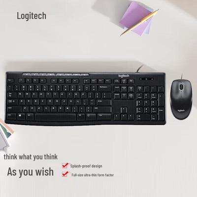 Logitech MK200 Kabelgebundene Tastatur- und Maus-Kombination