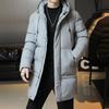 Winter New Large Size Cotton Clothes Urban Men's Green Medium and Long Cold Cotton Clothes Men's Warm Jackets