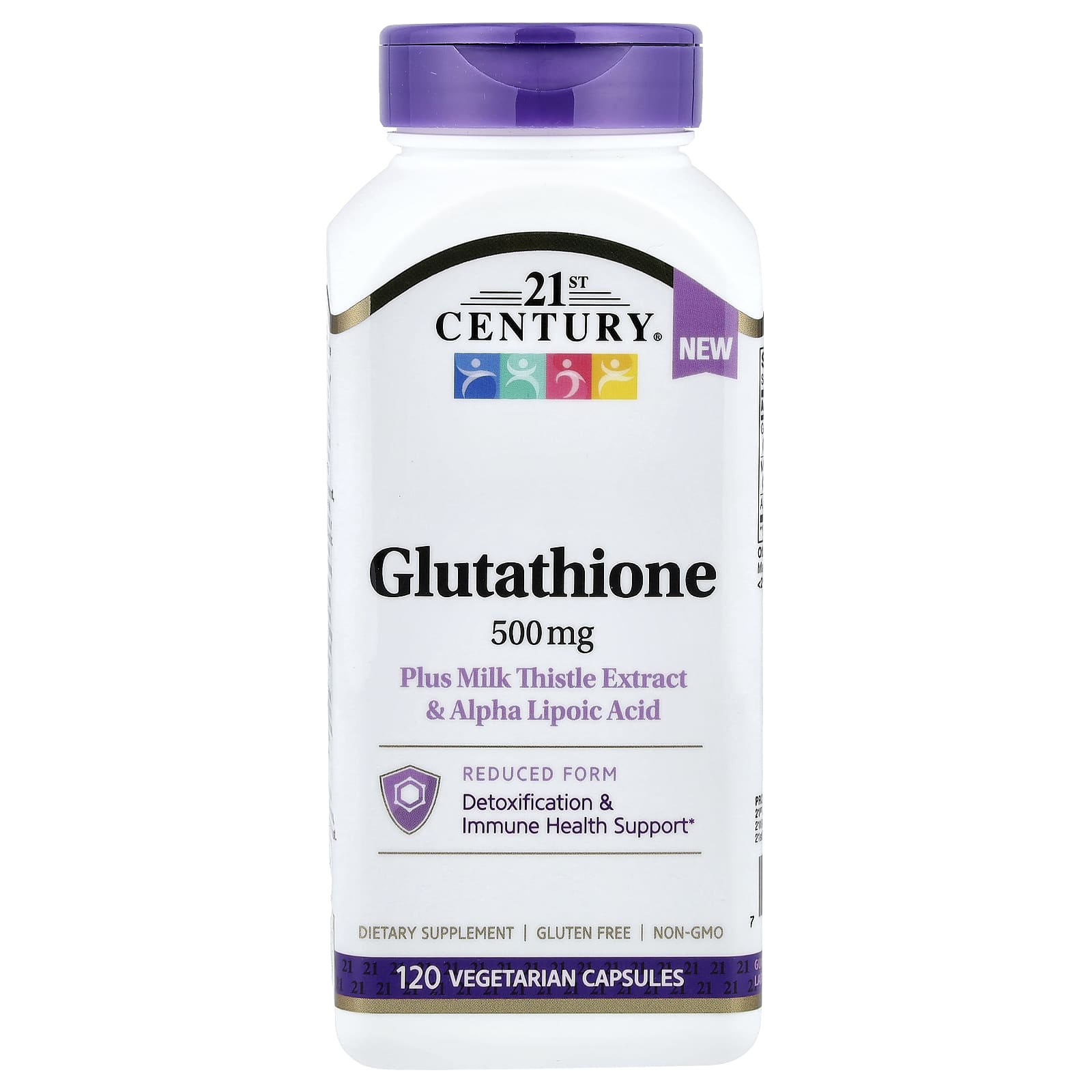 

21st Century, Milk Thistle Extract with Glutathione, Alpha Lipoic Acid, 120 Veggie Capsules