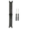 Metal Band Compatible for Amazfit TRex Smartwatch Replacement Steel Strap Wristband Bracelet(Black )