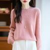 Women Sweater 100% Wool MODERN NEW SAGA O-neck Knit Pullover Thick Winter Jumpers Female Knit Tops