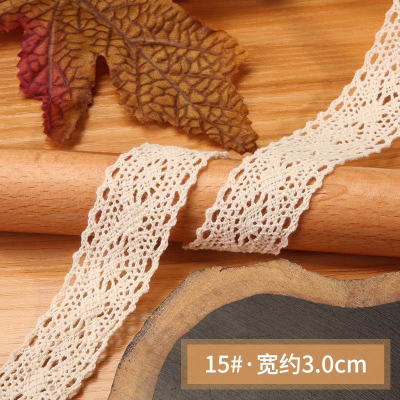 Hollow Lace Handmade Diy Decorative Lace Strap Clothing Clothes Tablecloth Curtains Fabric Material Cotton Thread Lace Edge