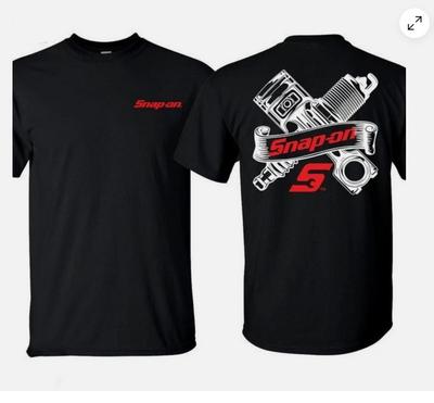 Camiseta Snap-On con Gráfico de Piezas Camiseta para Mecánicos, Ideal para el Diario.