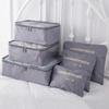 6pcs/Set Travel Luggage Packing Cubes Suitcase Clothes Storage Bag Organiser Foldable Clothing Organizer Shoes Underwear Pouch