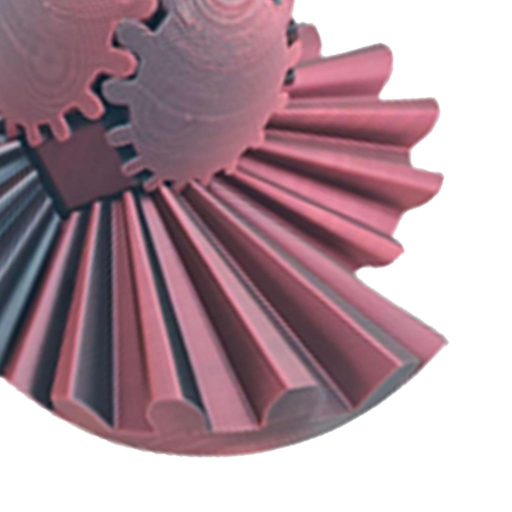 3D Printed Gear Ball Regulate Tension Portable Rotation Gear Sphere Desk Toy for Stress Anxiety Rela