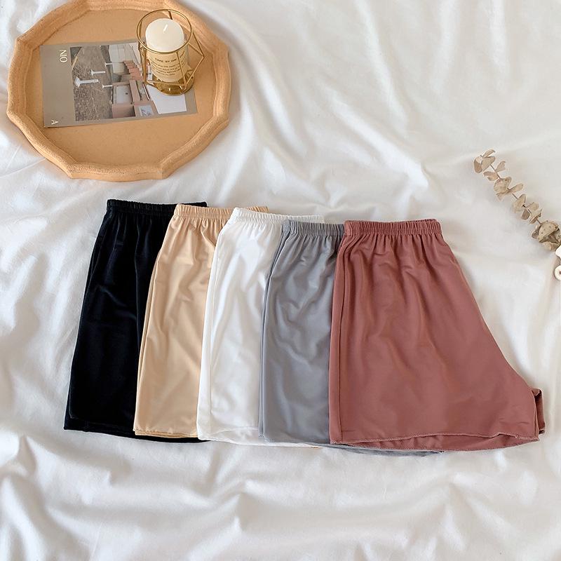Highwaist Summer Womens Safety Thin Pants Antiexposure Loose Casual Home Leggings Shorts