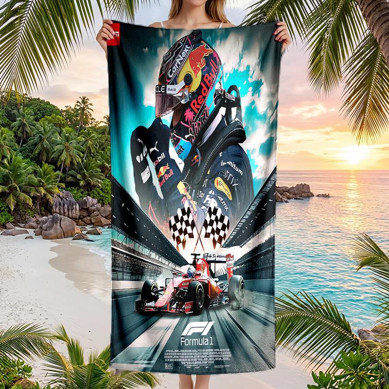 Asciugamano da Spiaggia alla Moda Max Verstappen Portatile Morbido Asciugatura Rapida per Nuoto Campeggio Vacanze