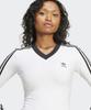 ADIDAS V-Neck Long Sleeve Shirt - White / Jc8154