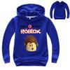 Nose Roblox Red Childrens Cartoon Print Hoodie Sweater Long Sleeve Tops
