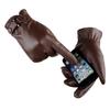 Leather Warm Gloves Full Finger Gloves Touchscreen Driving Fleece Lined Glove