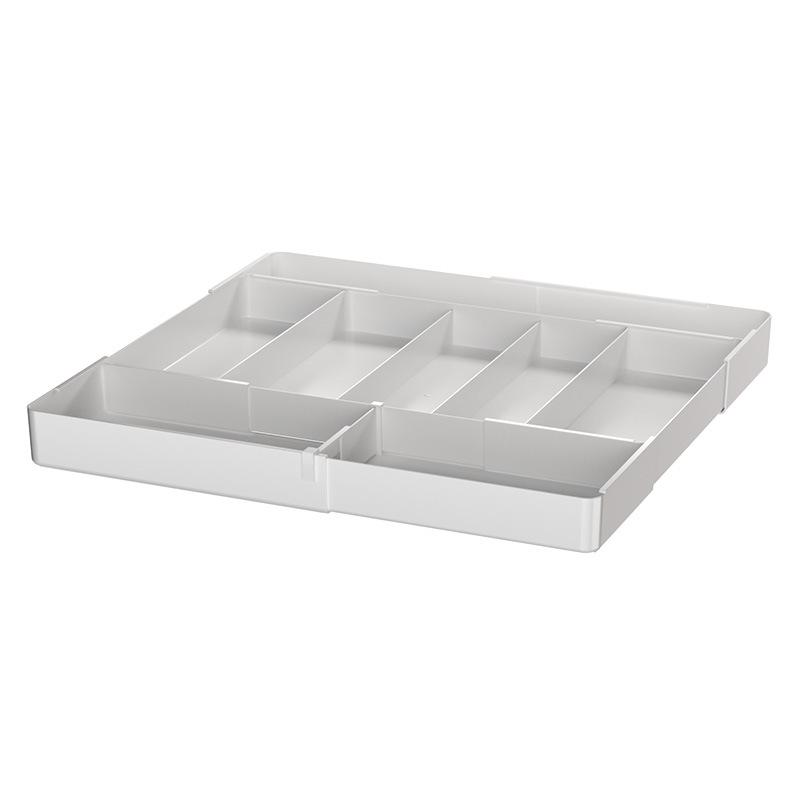 Dulap de depozitare încorporat pentru bucătărie cu sertar separator pentru tacâmuri și cutie pentru veselă