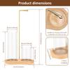 2 In 1 Incense Stick Holder Mess Free Incense Burner Holder Upside Down Incense Stand with Ash Catcher and Stick Storage Rack