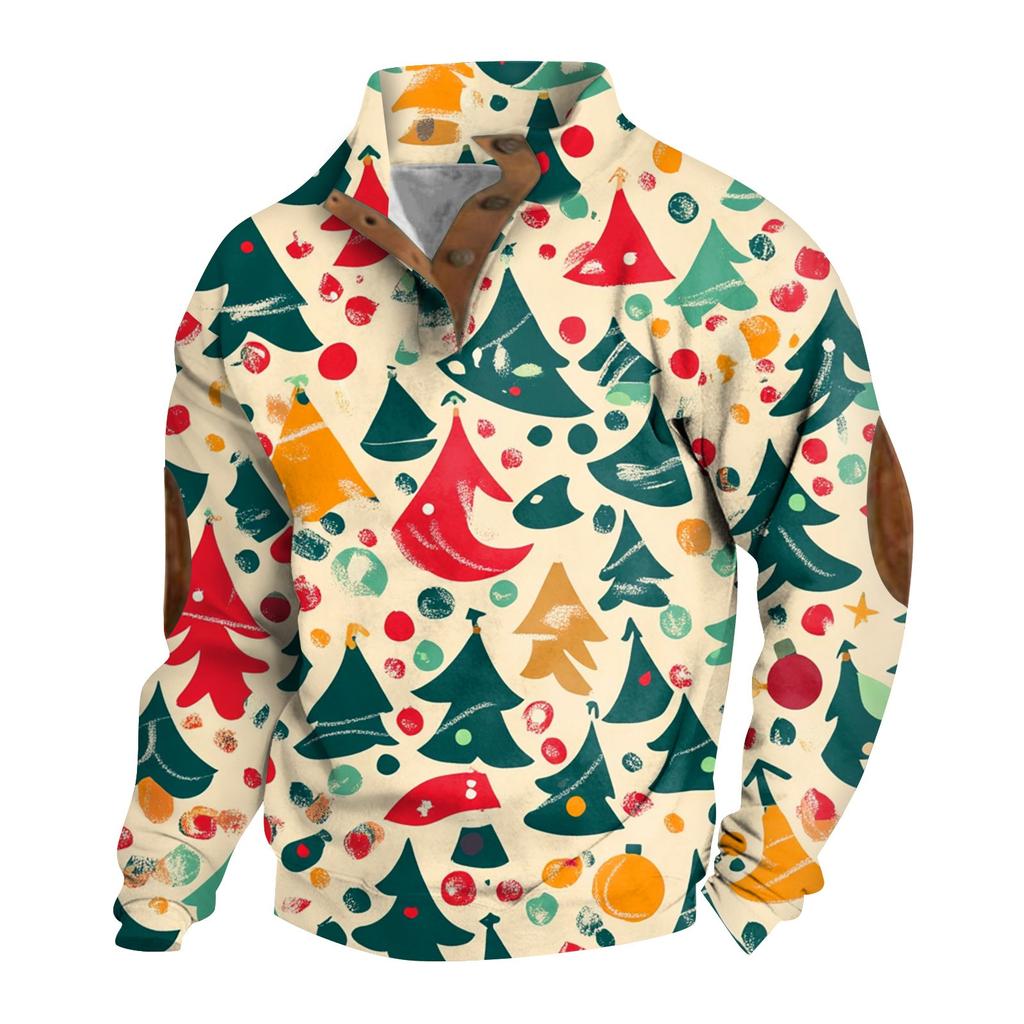Spring And  Men's Standing Collar Sweatshirt Is Outdoor Casual Sweaters Tops