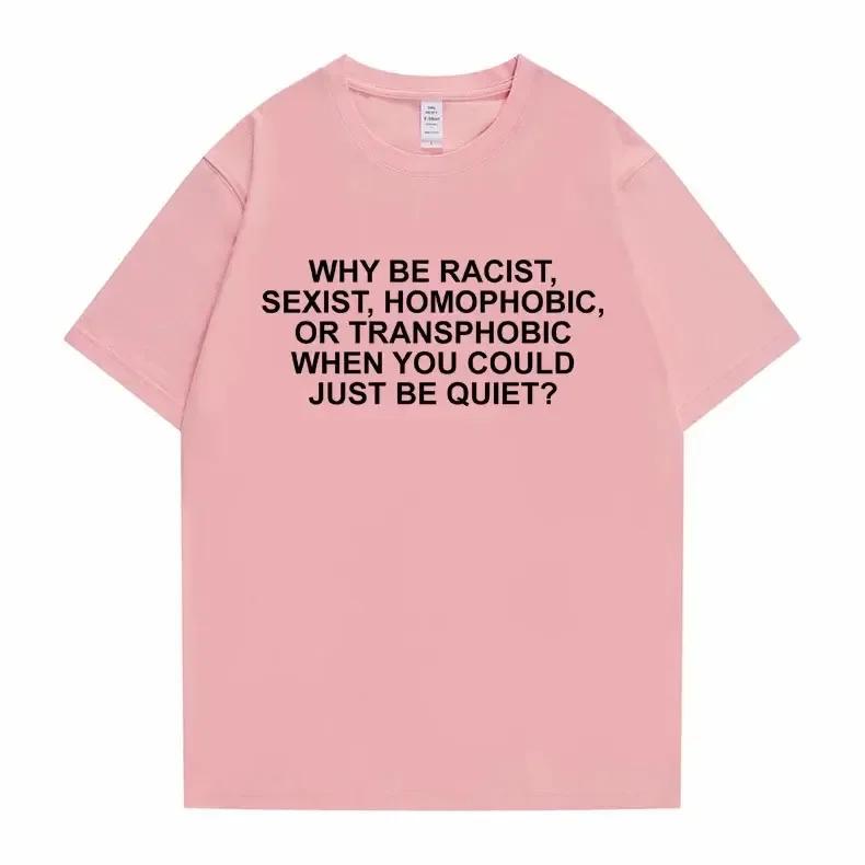 

Why Be Racist Frank T-shirt Male Blond Hip Hop Trend Tshirt Ocean Hip-Hop T Shirt Men Women Casual Cotton Short Sleeve 4XL