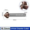 1Pcs M35 Cobalt Chamfer Countersink Drill Bit High Speed Steel 3 Flutes Chamfering Cutter 6.3-40mm Stainless Steel