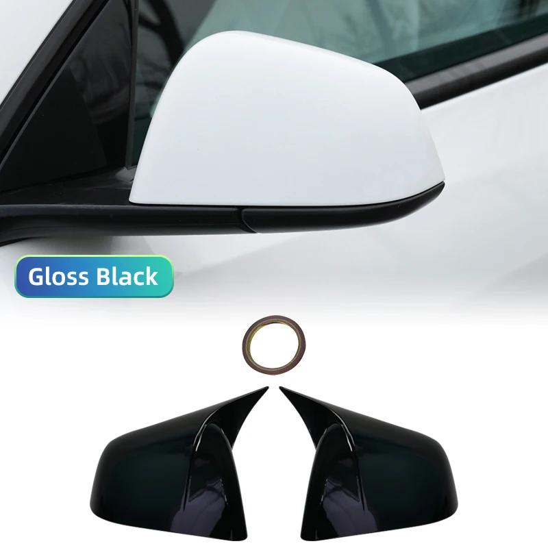 

Carbon Fiber Car Paste Side Door Mirror Cover For Tesla Model Y Auto Exterior Accessories ABS Sides Rearview Cover