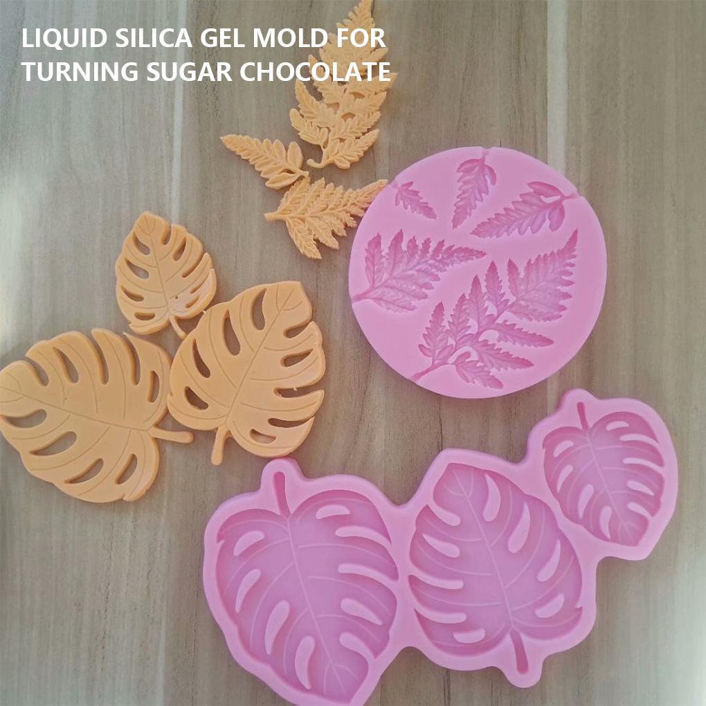 Leaf Shape Cake Mold Heats-resistant DIY Replacement Reusable Washable Home Biscuit Fondant Mould Molding Tool