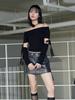 ITOV SEOUL Off-Shoulder Cutout Knit Bk