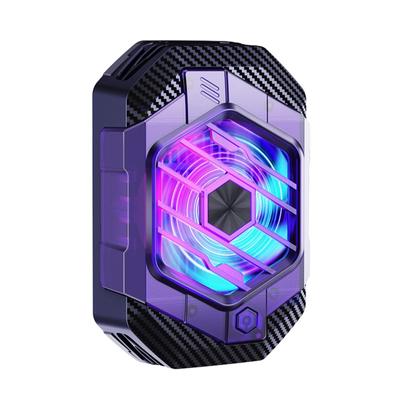 Telefon Arka Klipsli Yarı İletken Soğutucu 24W 3 Vites Ayarlanabilir Soğutma Fanı Radyatör RGB Işık Efekti Mobil Radyatör